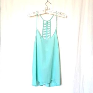 STREETWEAR SOCIETY Sheer Racerback Top